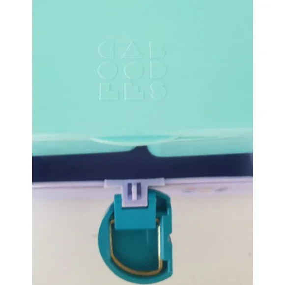 Vintage Caboodles Makeup Organizer Storage Case 2615 Purple & Teal Large - Picture 7 of 9